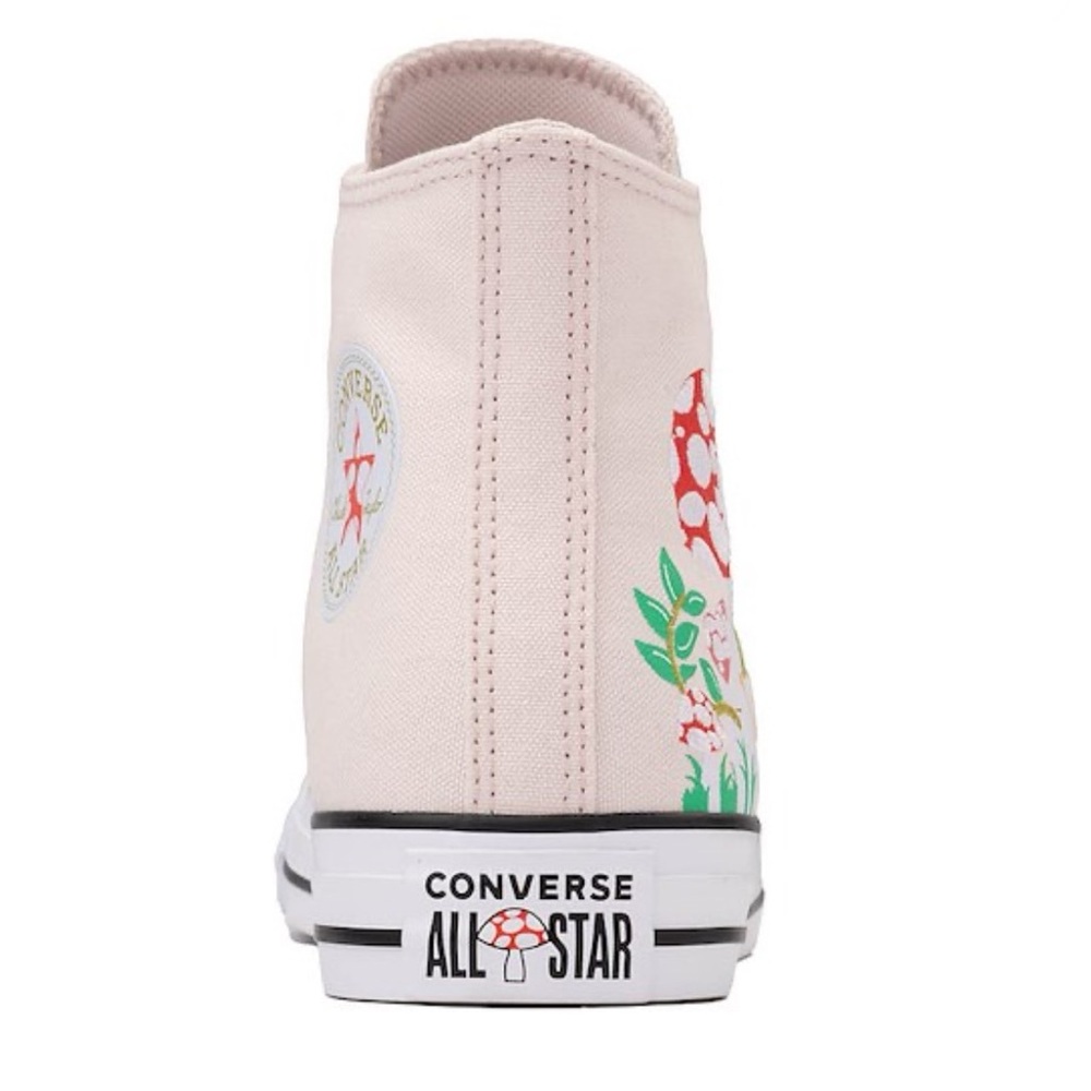 Converse Pink High-Top Sneakers with Mushroom Design - Picture 10 of 10
